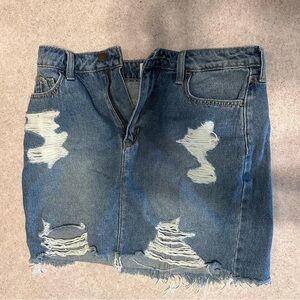 Hollister Distressed Jean Shirt